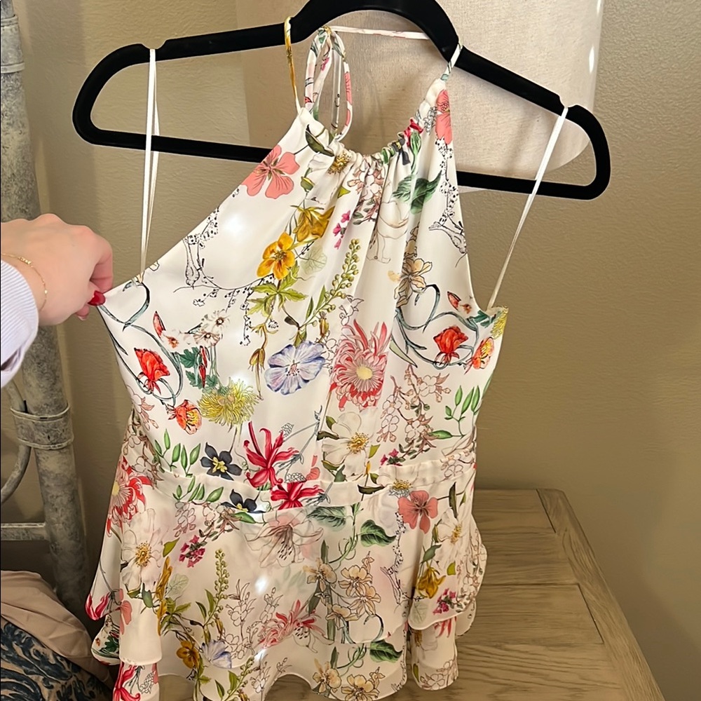 Floral Halter Neck Top